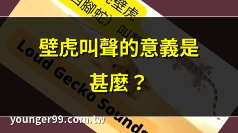 壁虎叫聲是代表什麼